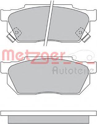 METZGER 1170527 Комплект гальмівних колодок, дискове гальмо