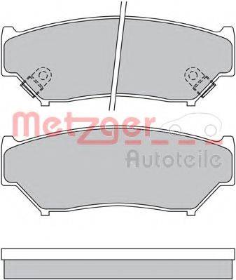 METZGER 1170528 Комплект гальмівних колодок, дискове гальмо