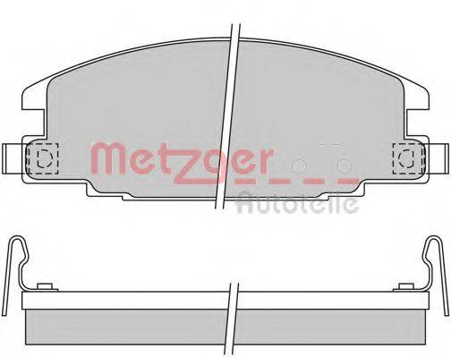 METZGER 1170571 Комплект гальмівних колодок, дискове гальмо