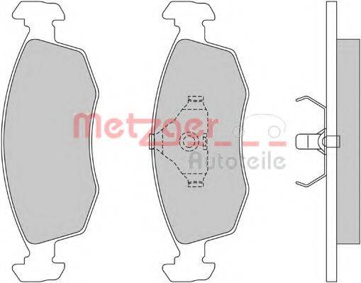 METZGER 1170642 Комплект гальмівних колодок, дискове гальмо