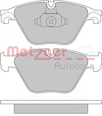 METZGER 1170538 Комплект гальмівних колодок, дискове гальмо