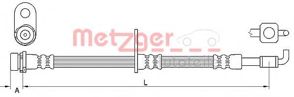 METZGER 4111331 Гальмівний шланг