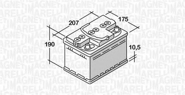 MAGNETI MARELLI 068040033020 Стартерна акумуляторна батарея; Стартерна акумуляторна батарея