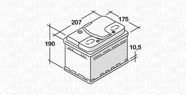 MAGNETI MARELLI 068045036010 Стартерна акумуляторна батарея