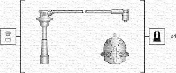 MAGNETI MARELLI 941318111125 Комплект дротів запалювання