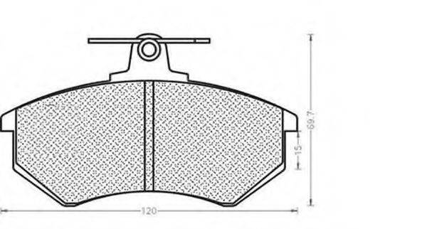 MAGNETI MARELLI 430216170196 Комплект гальмівних колодок, дискове гальмо