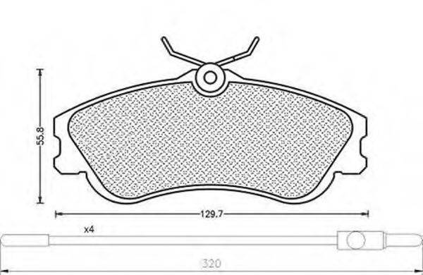 MAGNETI MARELLI 430216170450 Комплект гальмівних колодок, дискове гальмо