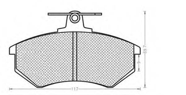 MAGNETI MARELLI 430216171038 Комплект гальмівних колодок, дискове гальмо