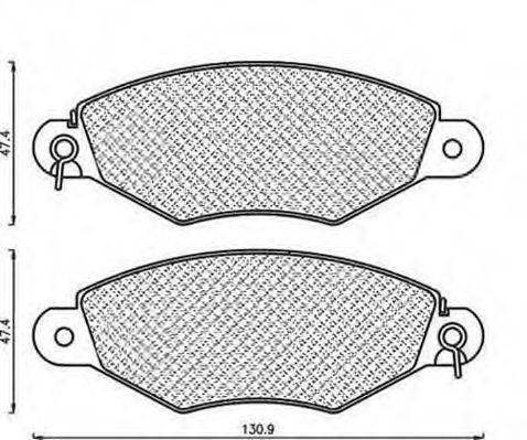 MAGNETI MARELLI 430216171040 Комплект гальмівних колодок, дискове гальмо