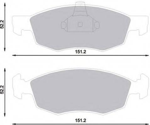 MAGNETI MARELLI 430216171186 Комплект гальмівних колодок, дискове гальмо