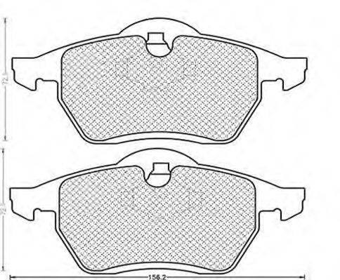 MAGNETI MARELLI 430216171396 Комплект гальмівних колодок, дискове гальмо