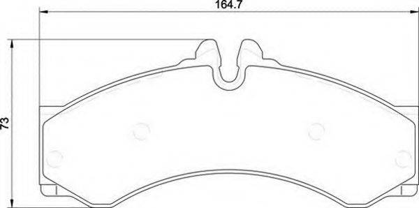 MAGNETI MARELLI 363700034068 Комплект гальмівних колодок, дискове гальмо