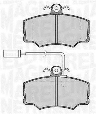 MAGNETI MARELLI 363916060119 Комплект гальмівних колодок, дискове гальмо