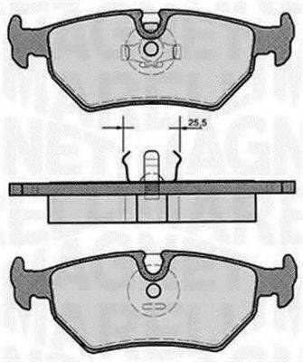 MAGNETI MARELLI 363916060242 Комплект гальмівних колодок, дискове гальмо