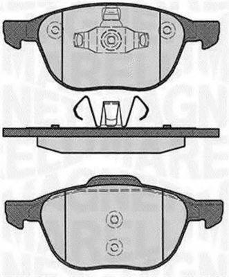 MAGNETI MARELLI 363916060244 Комплект гальмівних колодок, дискове гальмо