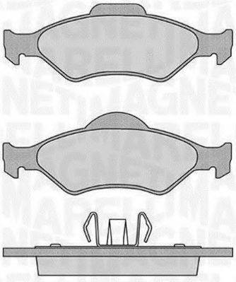 MAGNETI MARELLI 363916060251 Комплект гальмівних колодок, дискове гальмо