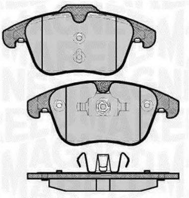 MAGNETI MARELLI 363916060263 Комплект гальмівних колодок, дискове гальмо