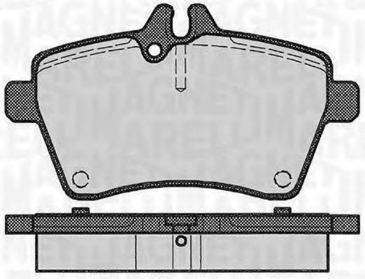 MAGNETI MARELLI 363916060309 Комплект гальмівних колодок, дискове гальмо