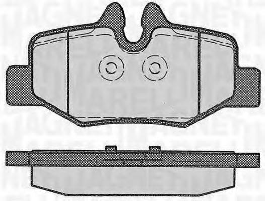 MAGNETI MARELLI 363916060330 Комплект гальмівних колодок, дискове гальмо