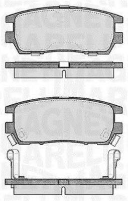 MAGNETI MARELLI 363916060341 Комплект гальмівних колодок, дискове гальмо