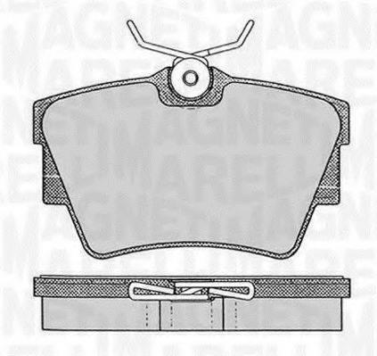 MAGNETI MARELLI 363916060370 Комплект гальмівних колодок, дискове гальмо