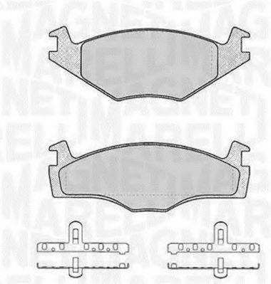 MAGNETI MARELLI 363916060392 Комплект гальмівних колодок, дискове гальмо