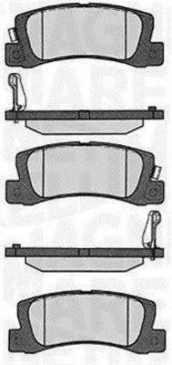 MAGNETI MARELLI 363916060492 Комплект гальмівних колодок, дискове гальмо