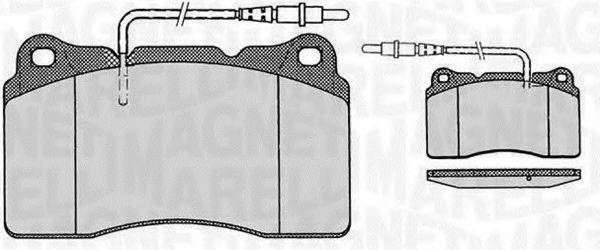 MAGNETI MARELLI 363916060498 Комплект гальмівних колодок, дискове гальмо