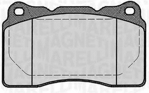 MAGNETI MARELLI 363916060499 Комплект гальмівних колодок, дискове гальмо