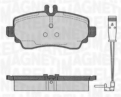 MAGNETI MARELLI 363916060517 Комплект гальмівних колодок, дискове гальмо