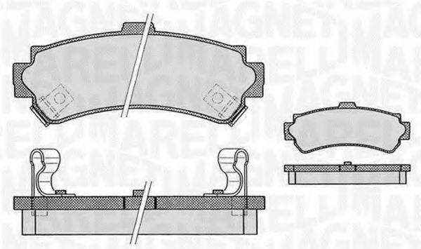 MAGNETI MARELLI 363916060519 Комплект гальмівних колодок, дискове гальмо