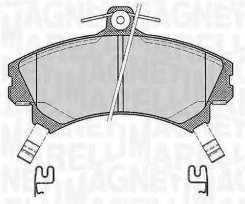 MAGNETI MARELLI 363916060521 Комплект гальмівних колодок, дискове гальмо