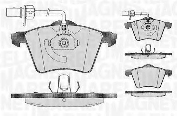 MAGNETI MARELLI 363916060539 Комплект гальмівних колодок, дискове гальмо