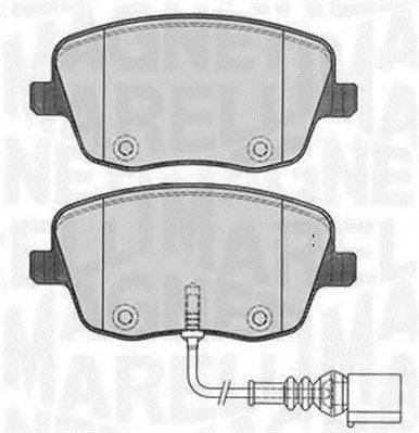 MAGNETI MARELLI 363916060576 Комплект гальмівних колодок, дискове гальмо