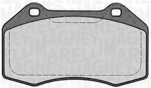 MAGNETI MARELLI 363916060590 Комплект гальмівних колодок, дискове гальмо