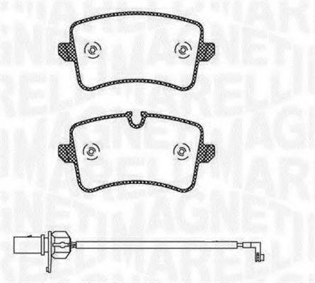 MAGNETI MARELLI 363916060676 Комплект гальмівних колодок, дискове гальмо