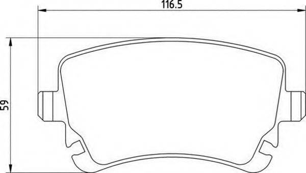 MAGNETI MARELLI 363700201410 Комплект гальмівних колодок, дискове гальмо