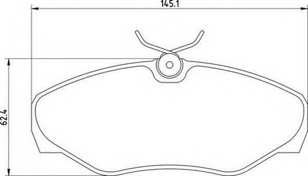 MAGNETI MARELLI 363700201424 Комплект гальмівних колодок, дискове гальмо