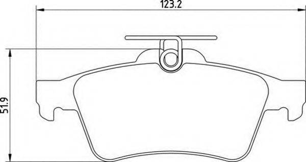 MAGNETI MARELLI 363700201489 Комплект гальмівних колодок, дискове гальмо