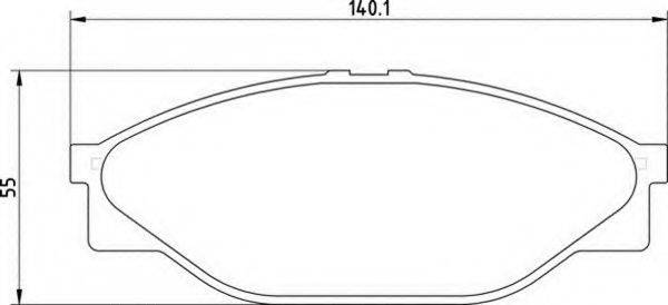 MAGNETI MARELLI 363700203012 Комплект гальмівних колодок, дискове гальмо