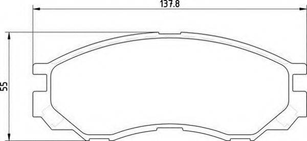 MAGNETI MARELLI 363700203123 Комплект гальмівних колодок, дискове гальмо