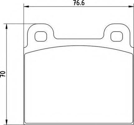 MAGNETI MARELLI 363700204116 Комплект гальмівних колодок, дискове гальмо