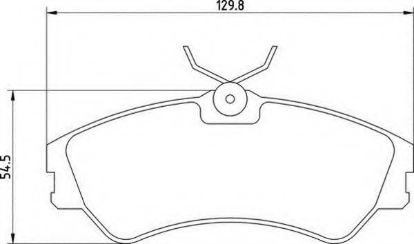 MAGNETI MARELLI 363700205048 Комплект гальмівних колодок, дискове гальмо