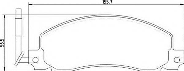 MAGNETI MARELLI 363710209000 Комплект гальмівних колодок, дискове гальмо