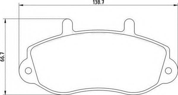 MAGNETI MARELLI 363710209075 Комплект гальмівних колодок, дискове гальмо