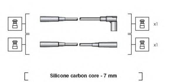 MAGNETI MARELLI 941318111007 Комплект дротів запалювання