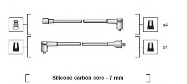 MAGNETI MARELLI 941318111021 Комплект дротів запалювання
