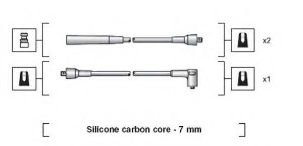 MAGNETI MARELLI 941318111063 Комплект дротів запалювання