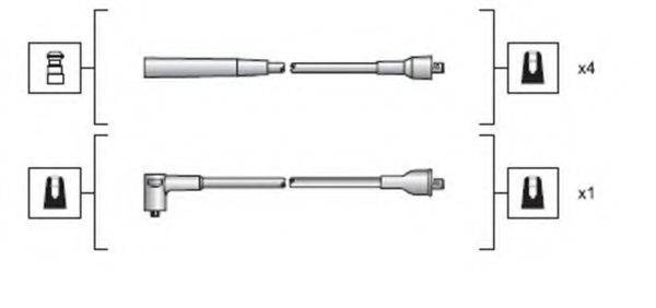 MAGNETI MARELLI 941318111116 Комплект дротів запалювання