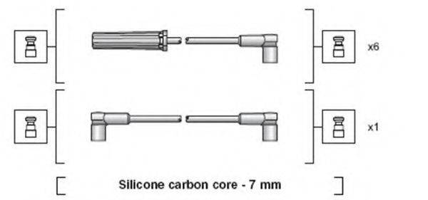 MAGNETI MARELLI 941318111136 Комплект дротів запалювання